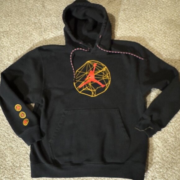 Jordan Other - Jordan Hoodie Mens Large Black Jumpman Geometric Graphic Pullover DC9727-010